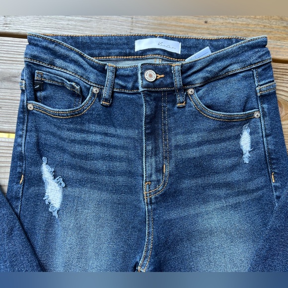 KanCan Dark Blue Distressed Skinny Jeans Women’s 3/25 - Picture 7 of 10